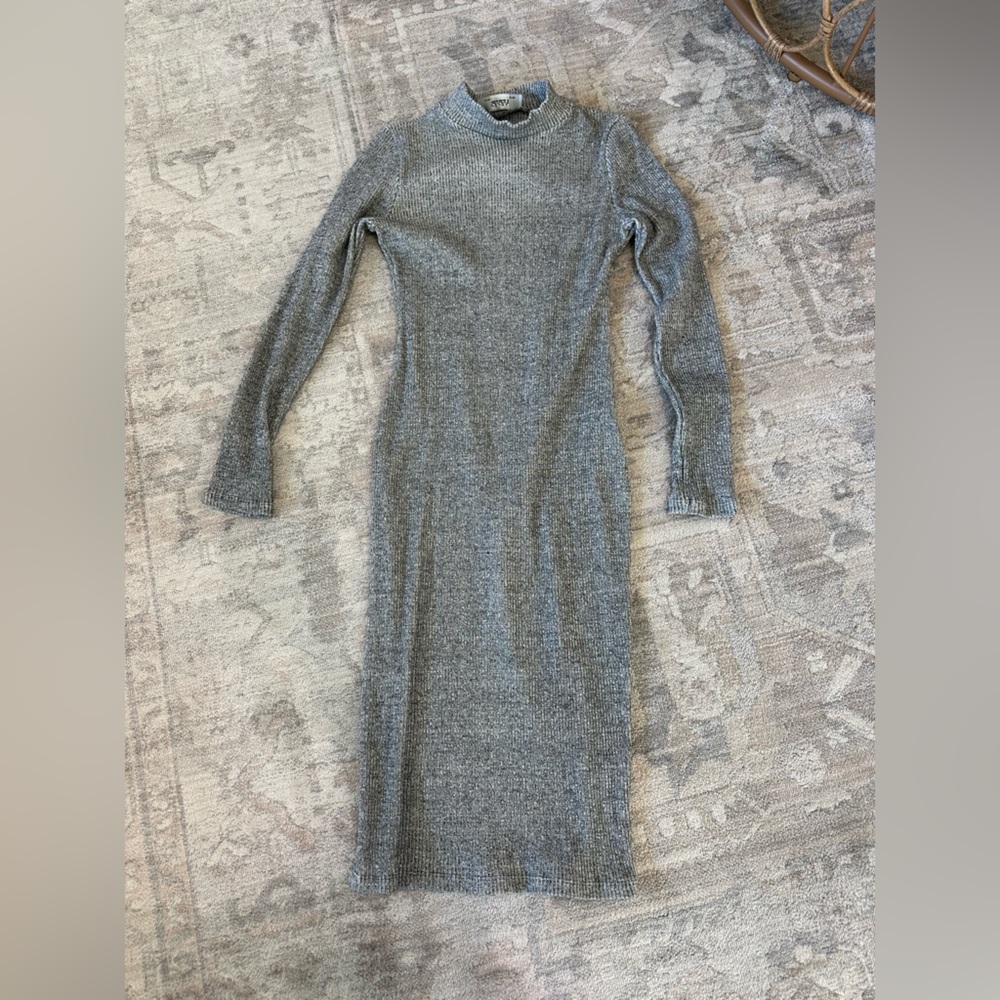 Lulu's Gray Thick Knit Sweater